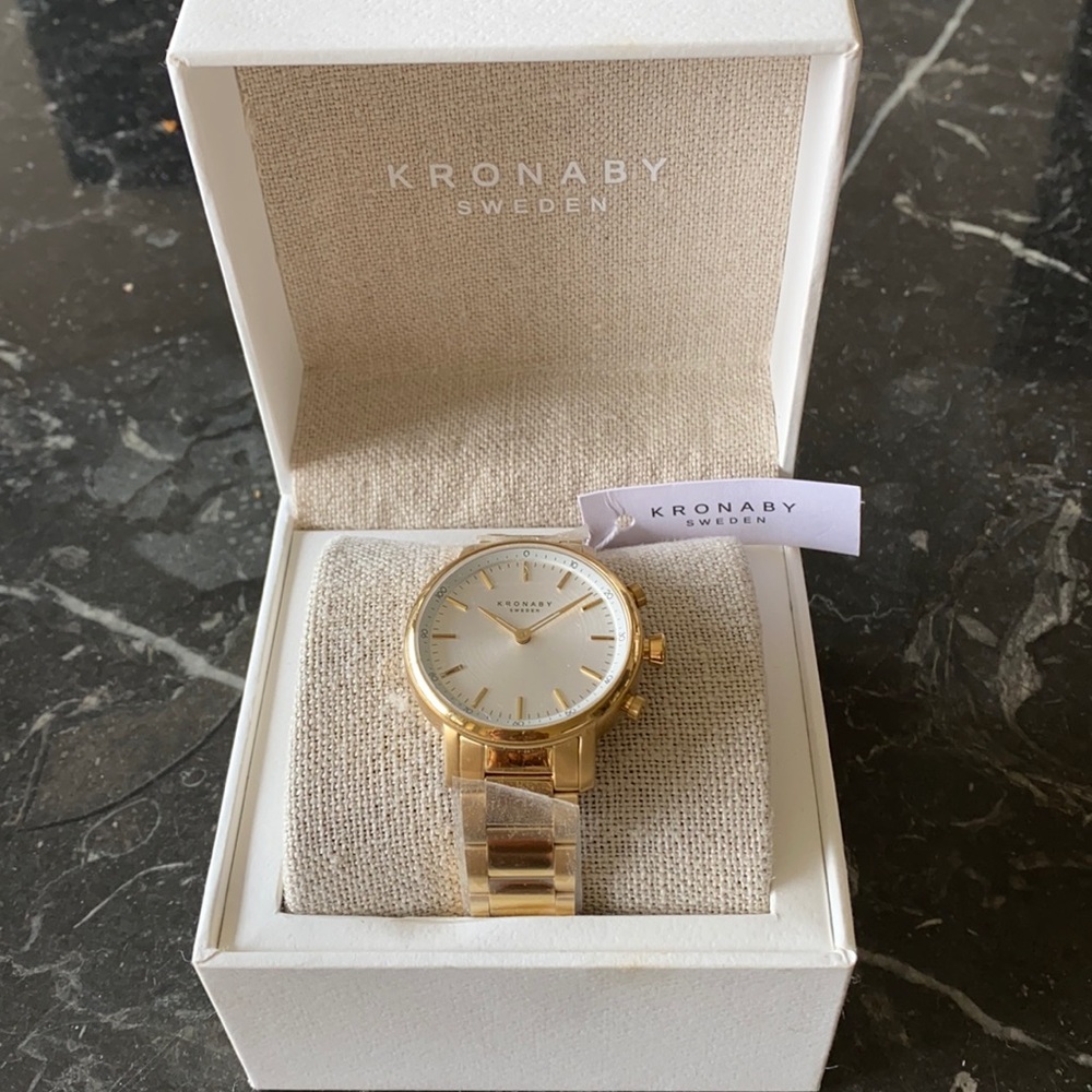 Kronaby Sweden gold watch